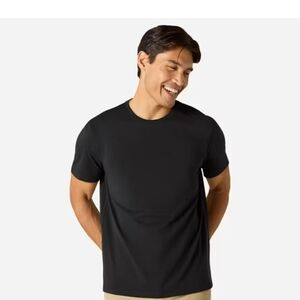 Bombas Pima Cotton Crew Neck Tee Black New
